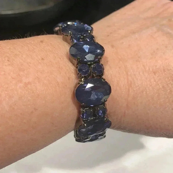Chunky  blue bracelet - Picture 4 of 5